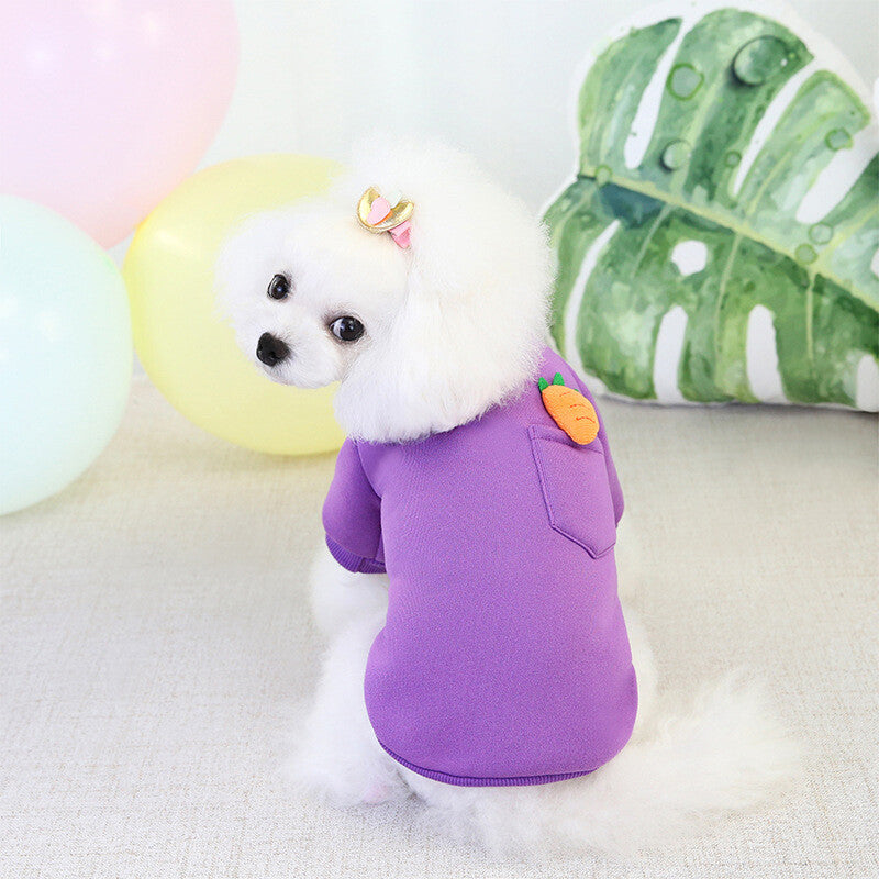 Pet Dog Puppy Dog Warm Soft Fleece Clothes Coat Shirt Sweater Winter Apparel