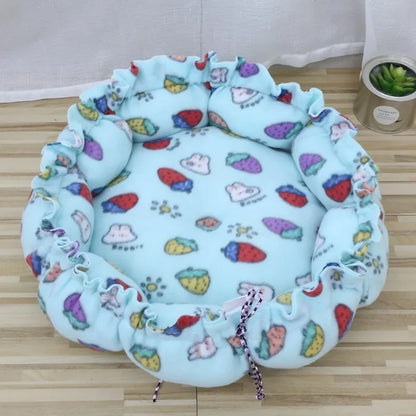 Drawstring Creative Soft Warm Nest Dual-Use Adjustable Pet Bed Nest Bed Pet Cushion for Cats Puppies Pet Supplies
