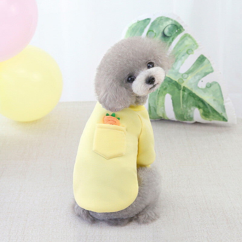 Pet Dog Puppy Dog Warm Soft Fleece Clothes Coat Shirt Sweater Winter Apparel