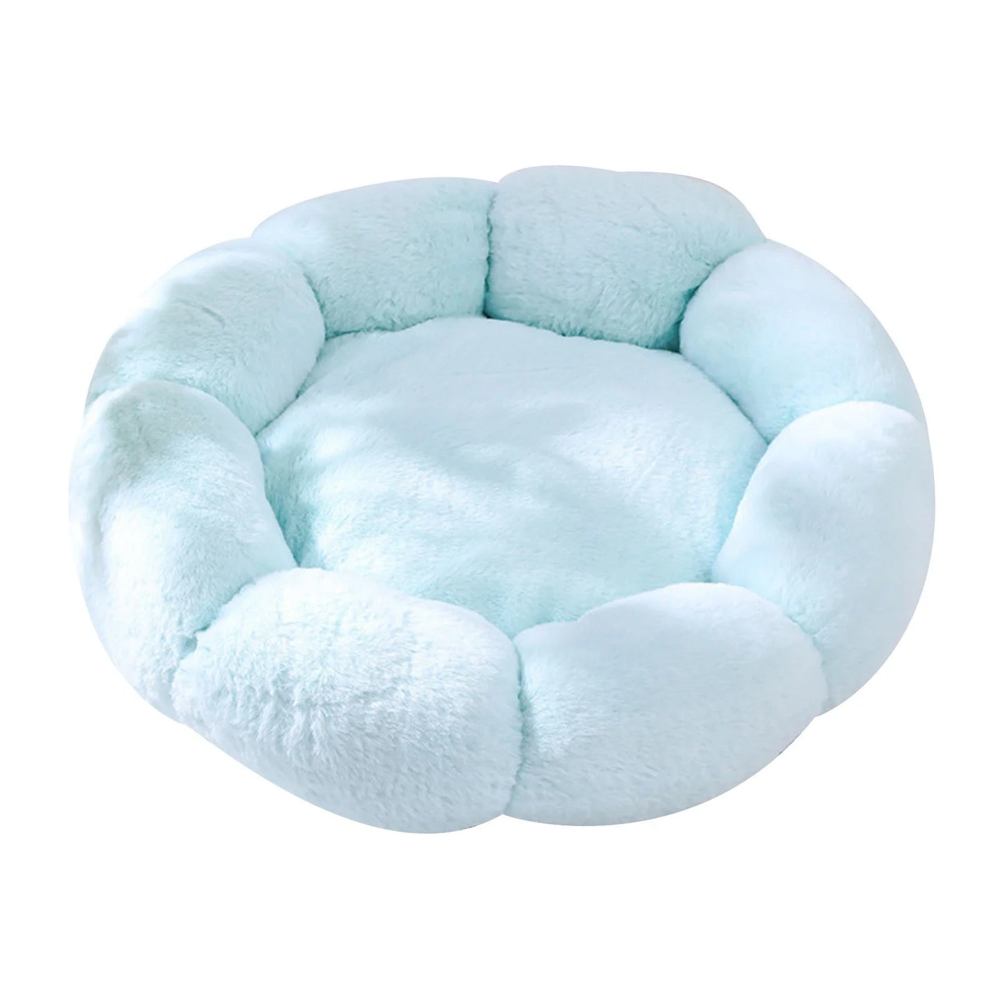 Calming Dog Beds & Cat Cave Bed with Hooded Cover,Removable Washable round Beds for Small Medium Pets,Anti-Slip Faux Fur Fluffy Coved Bed for Improved Sleep,Fits up to 11 Lbs