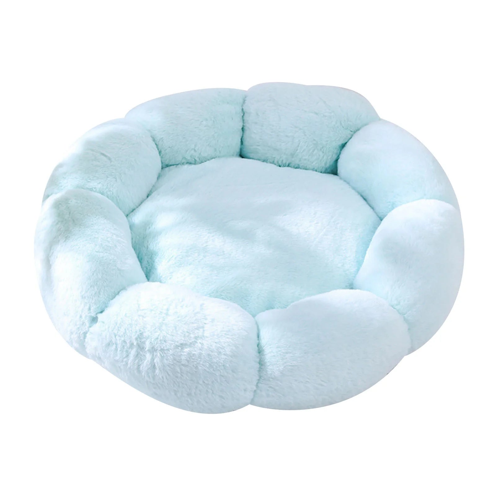 Calming Dog Beds & Cat Cave Bed with Hooded Cover,Removable Washable round Beds for Small Medium Pets,Anti-Slip Faux Fur Fluffy Coved Bed for Improved Sleep,Fits up to 11 Lbs