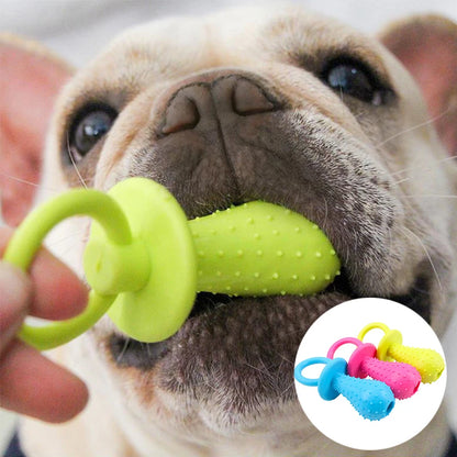 Pet Chew Toy Soft Rubber Bite-Resistance Bone Shape Teeth Grinding Chewing Toys for Small Dogs Training Pet Supplies