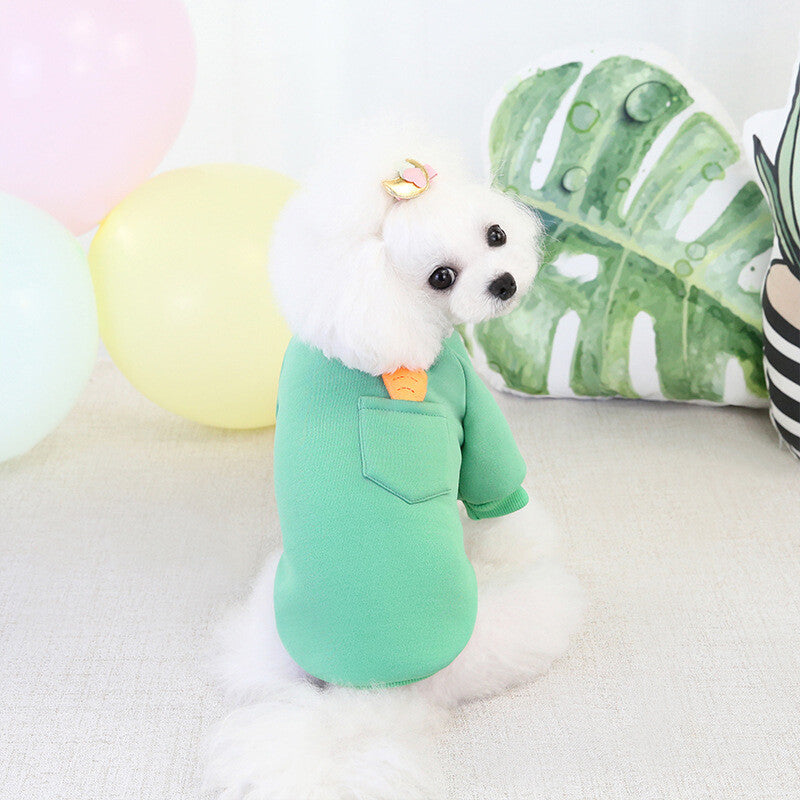 Pet Dog Puppy Dog Warm Soft Fleece Clothes Coat Shirt Sweater Winter Apparel