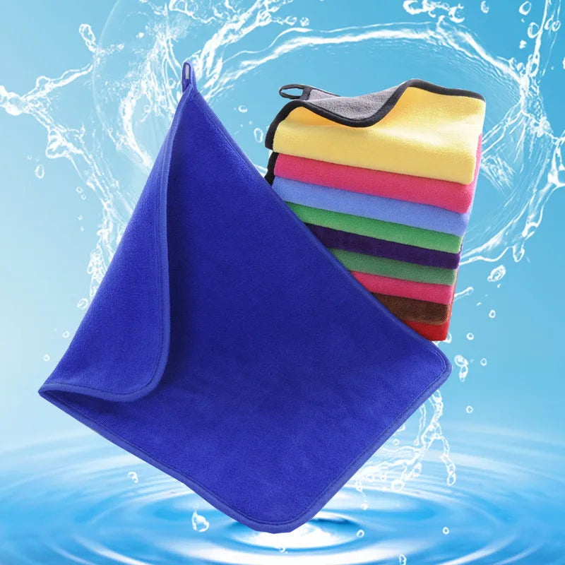 Coral Fleece Pet Towel Soft Absorbent Easy to Clean Pet Cleaning Supplies Dog Bathrobe Puppy Accessories Bath Articles for Cat