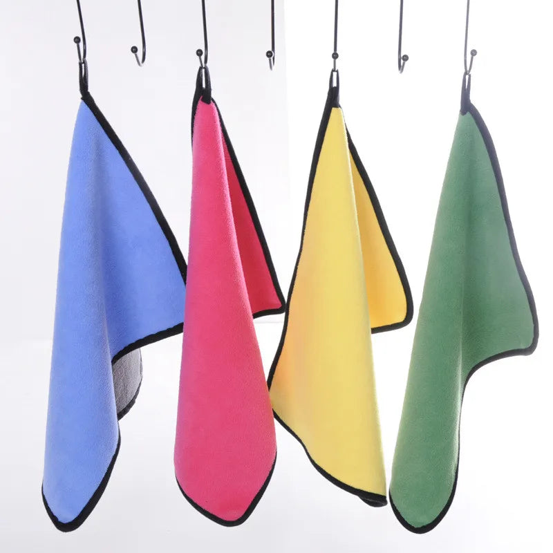 Coral Fleece Pet Towel Soft Absorbent Easy to Clean Pet Cleaning Supplies Dog Bathrobe Puppy Accessories Bath Articles for Cat
