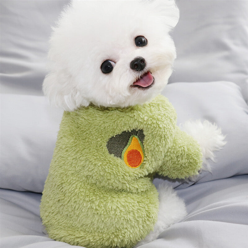 Pet Dog Puppy Dog Warm Soft Fleece Clothes Coat Shirt Sweater Winter Apparel
