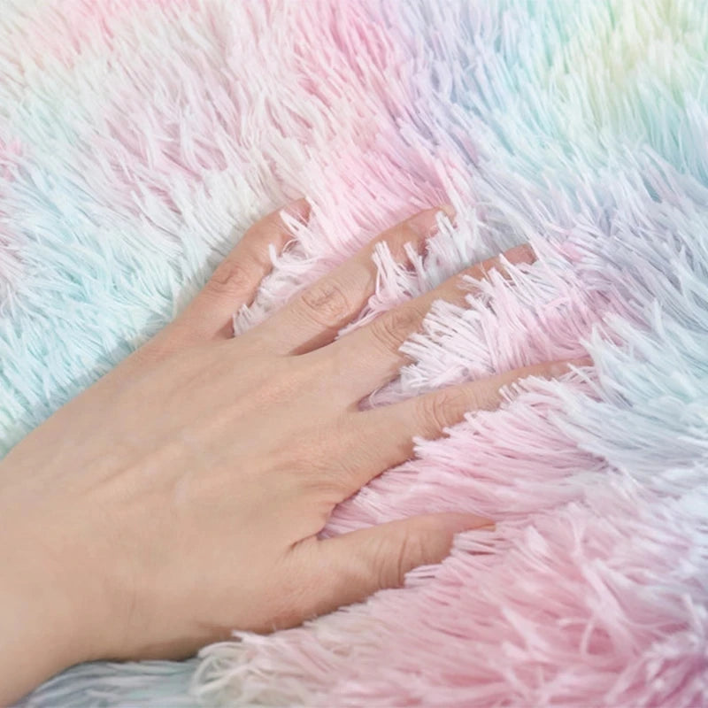 Plush Cat Bed Mats round Pet Bed for Cats Small Dogs Soft Fleece Pet Sleeping Mat Kitten Puppy Nest Pet Cushion Cat Accessories