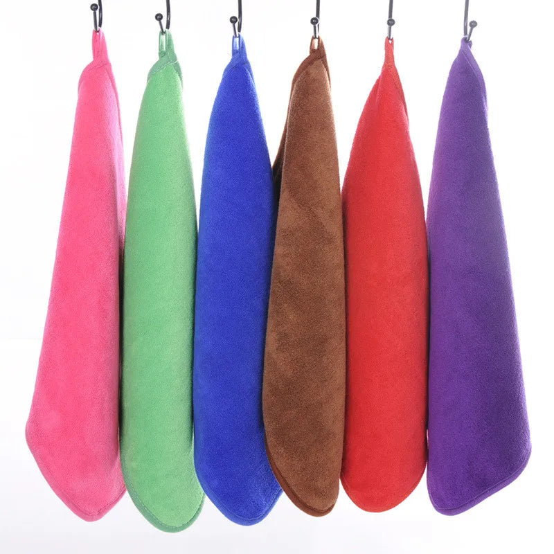 Coral Fleece Pet Towel Soft Absorbent Easy to Clean Pet Cleaning Supplies Dog Bathrobe Puppy Accessories Bath Articles for Cat