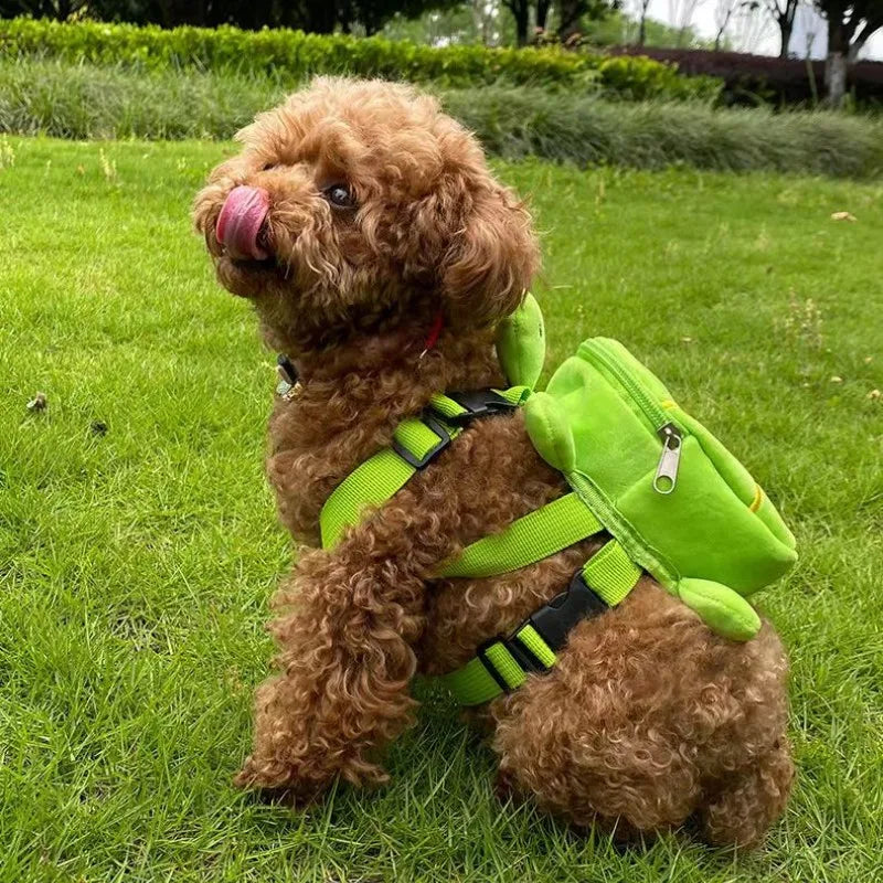 Dog Backpack Soft Pet Snack Bag Puppy Cute School Bag Convenient Large-Capacity Portable Pet Carrier Bag Outdoor Pet Supplies