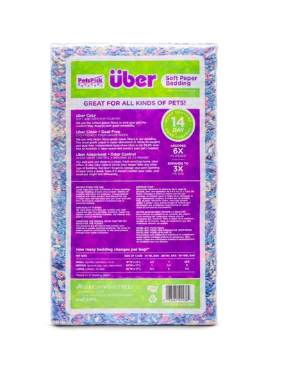 Petspick Uber Soft Paper Pet Bedding for Small Animals, Confetti 36L