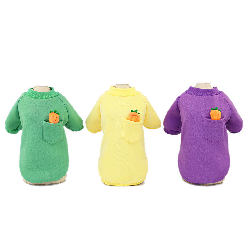 Pet Dog Puppy Dog Warm Soft Fleece Clothes Coat Shirt Sweater Winter Apparel