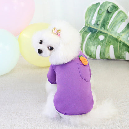 Pet Dog Puppy Dog Warm Soft Fleece Clothes Coat Shirt Sweater Winter Apparel