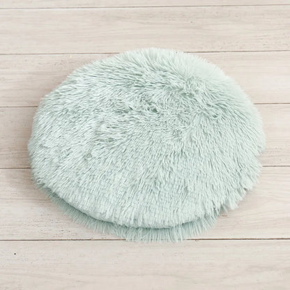 Plush Cat Bed Mats round Pet Bed for Cats Small Dogs Soft Fleece Pet Sleeping Mat Kitten Puppy Nest Pet Cushion Cat Accessories