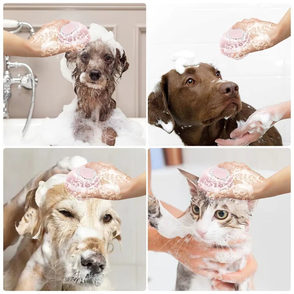 Pet Cleaning Wash Bath Massage Brush Soft Safety Silicone Pet Accessories for Dogs Cats Tools Pet Products